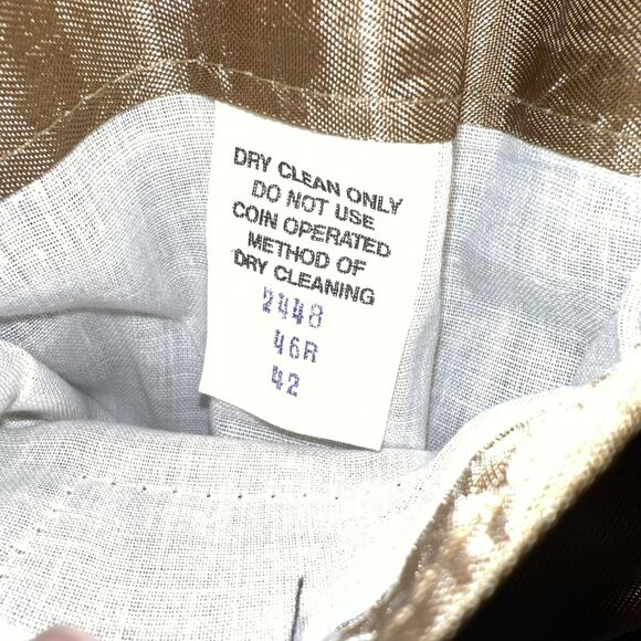 Joseph Richards Vintage 70s Mens 46R 100% Camel Hair USA Made Jacket Silk Lined - Picture 16 of 16